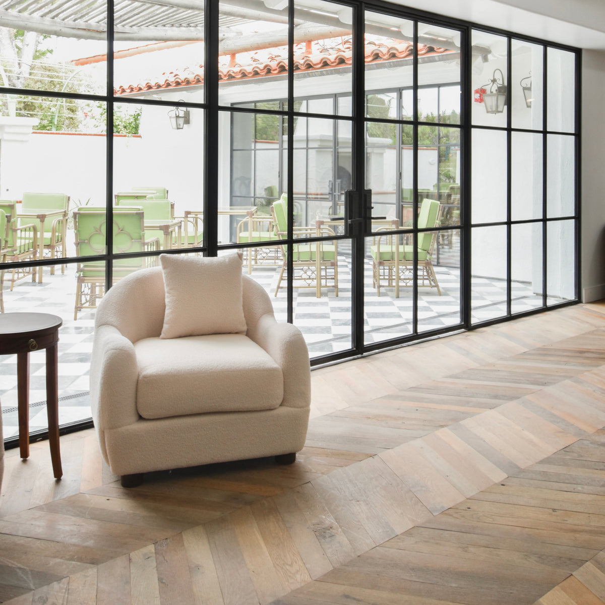 Reclaimed French Oak Chevron, Haussmann Era, view 3