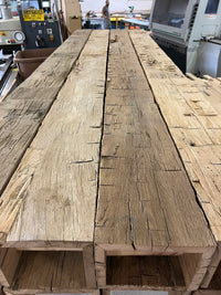 Hand Hewn, Reclaimed Oak Box Beams