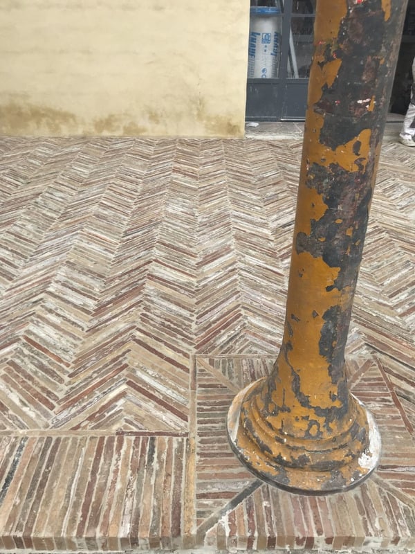 Reclaimed terracotta pavers, view 3