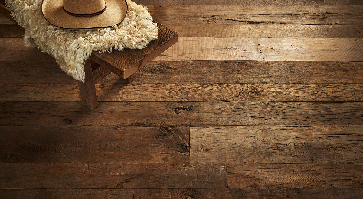 Reclaimed European Oak Plank Flooring, Original Face, view 2