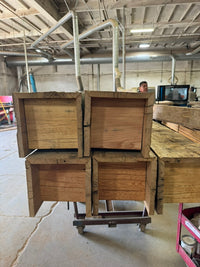 Hand Hewn, Reclaimed Oak Box Beams