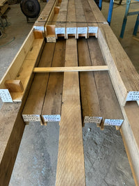 Rough Sawn, Reclaimed American Oak Box Beams