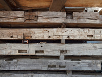 Hand Hewn, Reclaimed Solid Oak Beams