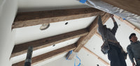 Hand Hewn, Reclaimed Solid Oak Beams