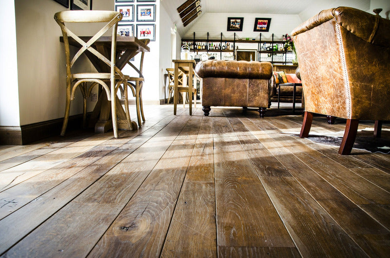 Footworn Original French Oak Floorboards