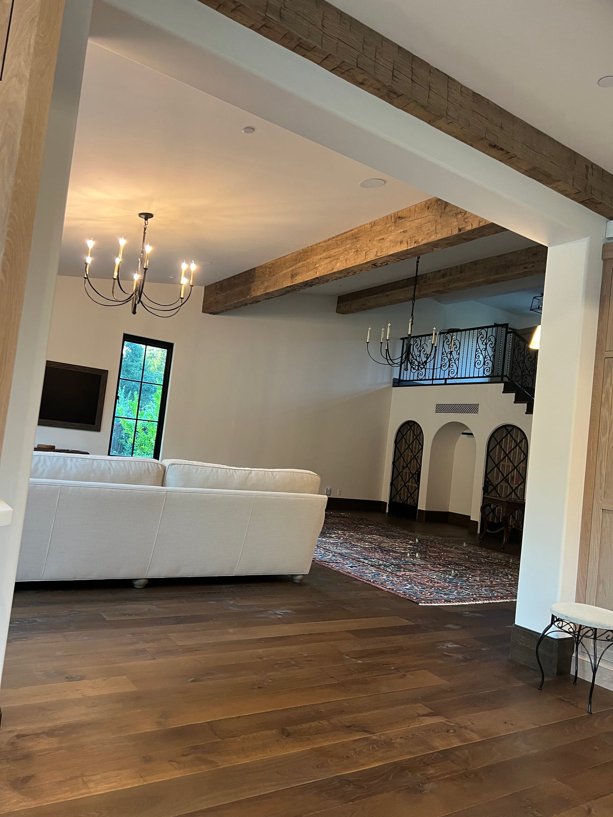 Hand Hewn, Reclaimed Solid Oak Beams
