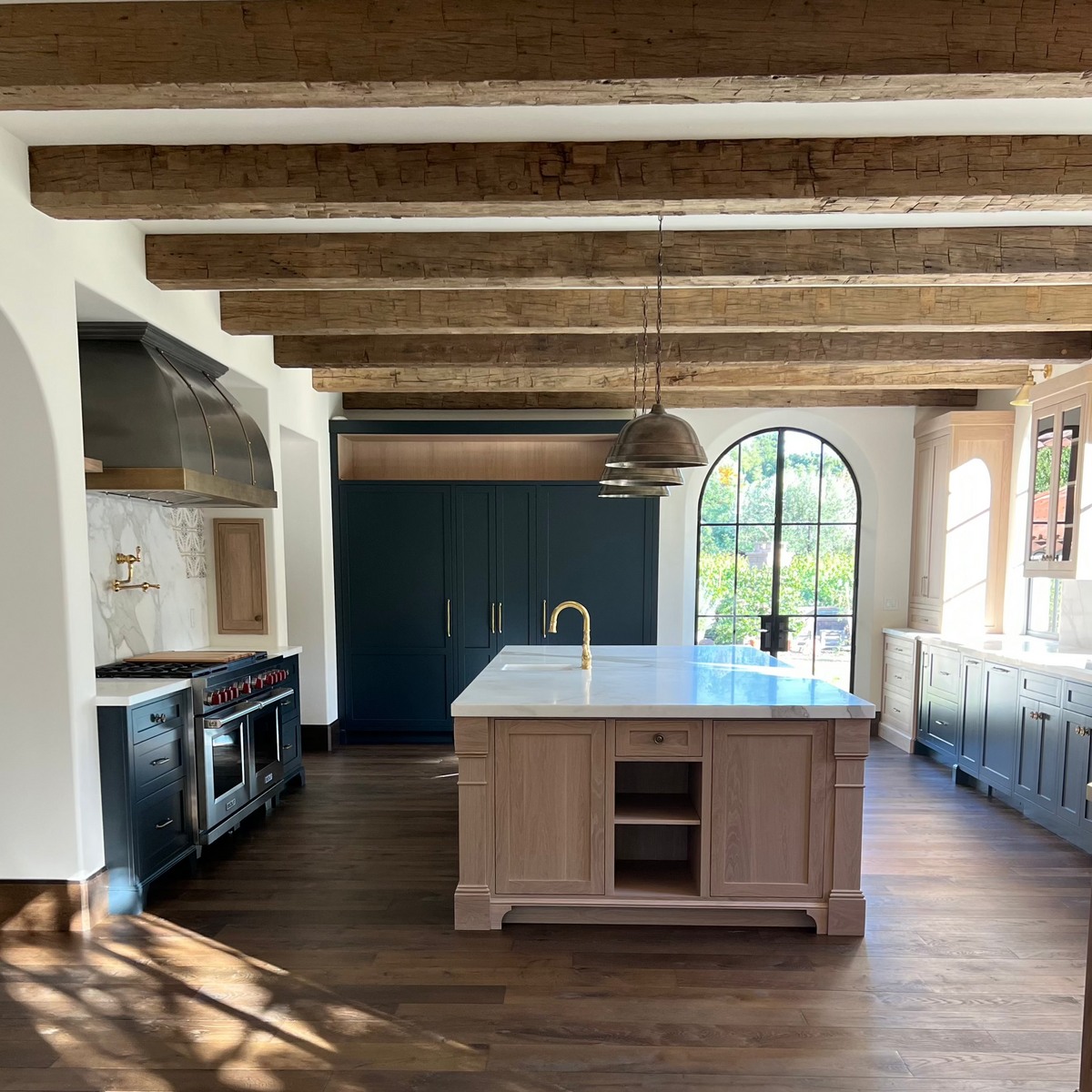 Hand Hewn, Reclaimed Solid Oak Beams
