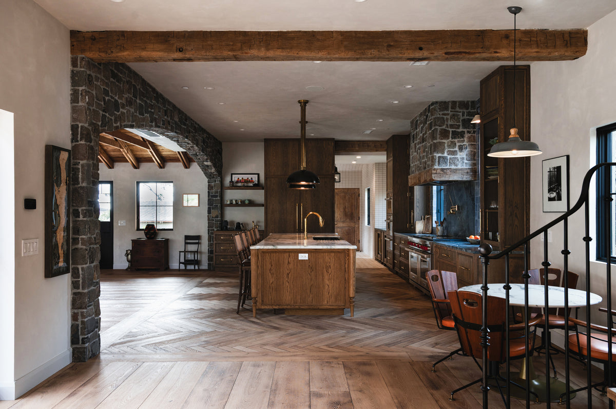 Hand Hewn, Reclaimed Solid Oak Beams