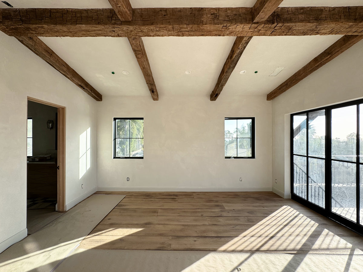 Hand Hewn, Reclaimed Solid Oak Beams