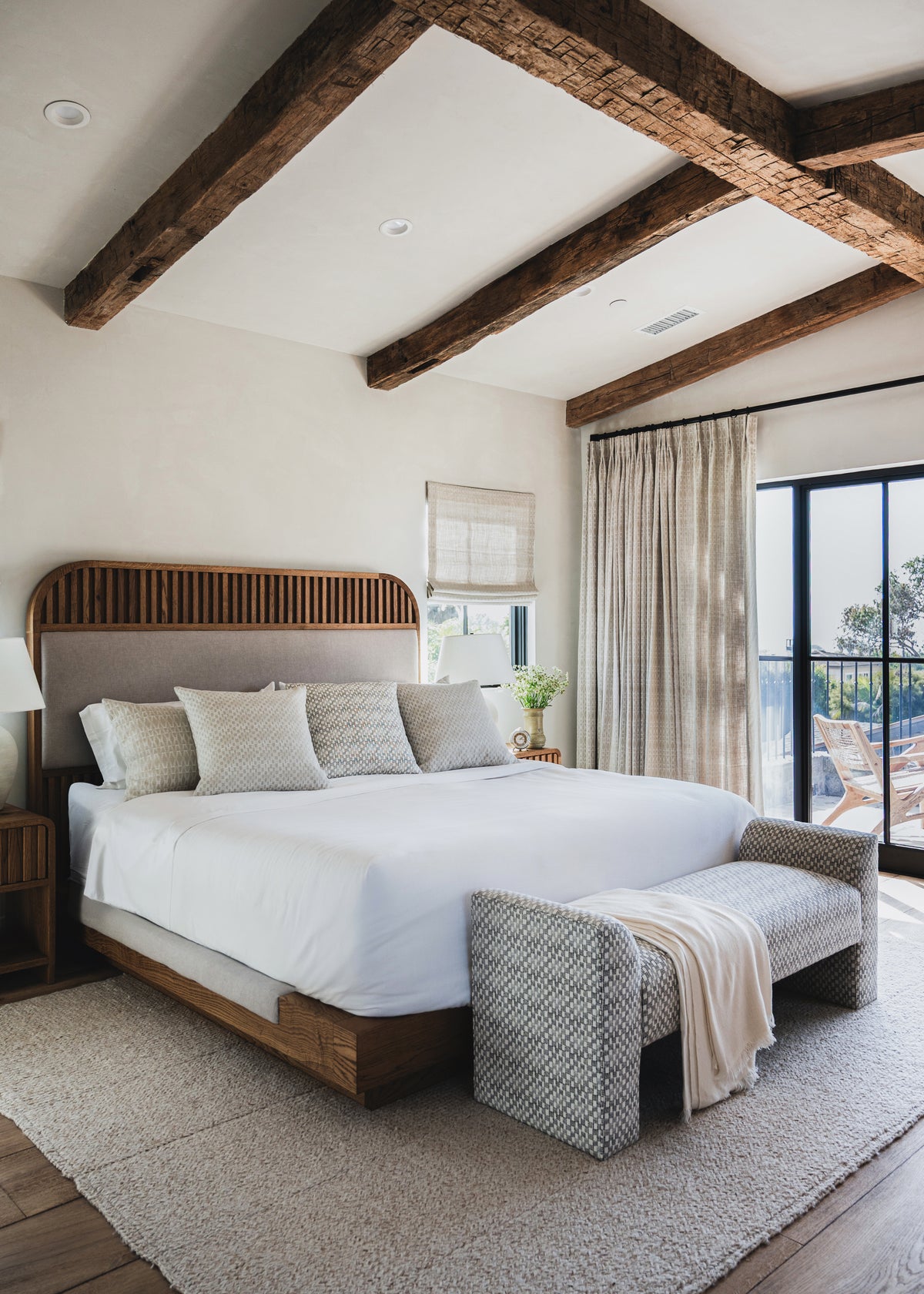 Hand Hewn, Reclaimed Solid Oak Beams, view 10