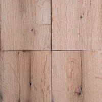 Close-up of resawn reclaimed American oak beams showcasing rustic texture and unique grain patterns.