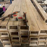 Resawn, Reclaimed American Oak Box Beams