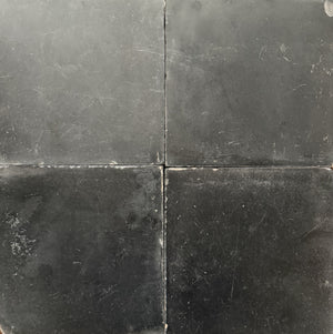 Reclaimed Belgian cement tiles, black
